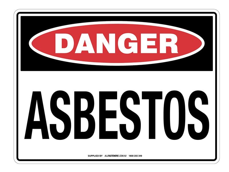 DANGER Asbestos Sign