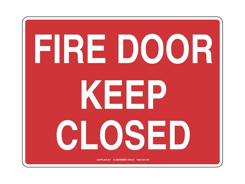 Fire Door Keep Closed Sign
