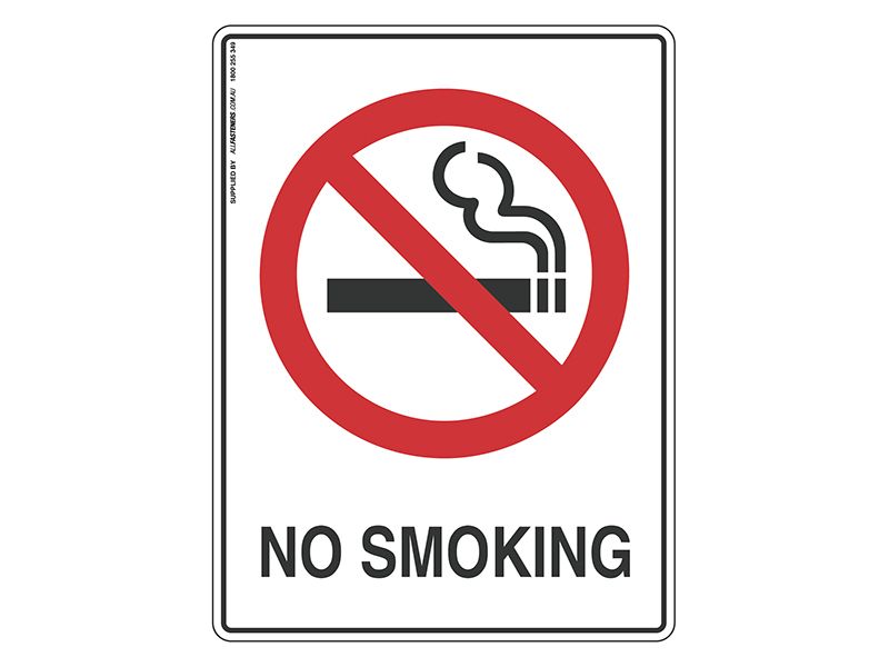 No Smoking - Prohibit Sign