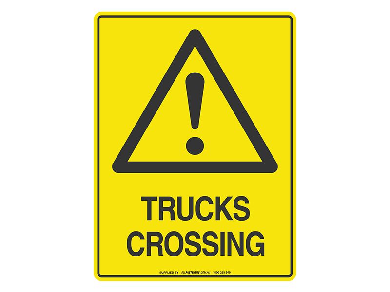 Trucks Crossing - Warning Sign