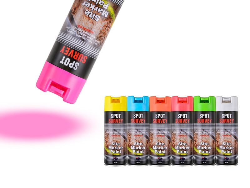 Inverted spot marking paint. Various colours.