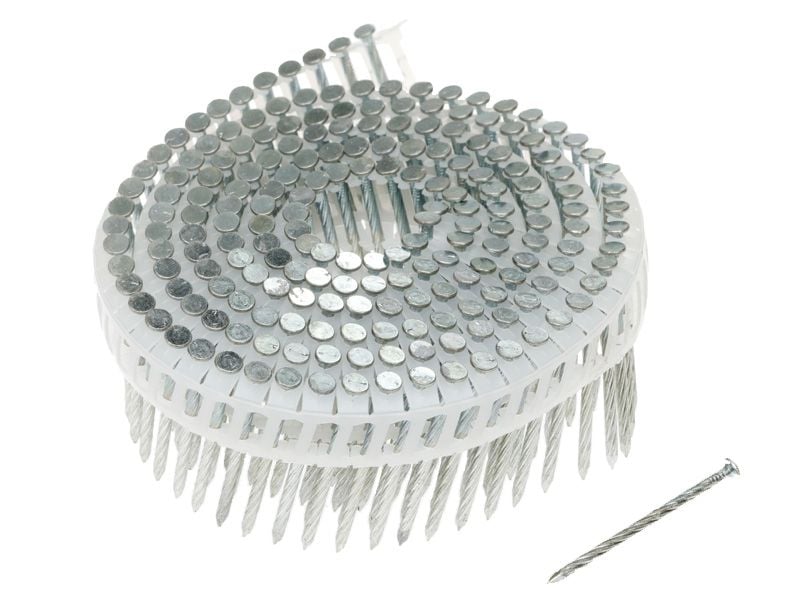 Coil Nails 2.5mm Helical Twist Shank Hardened Electro Galv