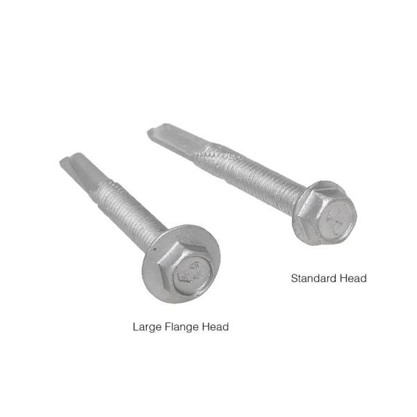 SD500® Large Flange Self Drilling Screws 316 Bimetal Stainless