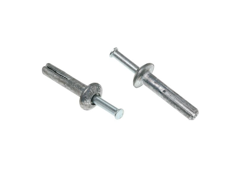 Metal Nail-In Anchor Zinc Mushroom Head