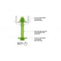 Hold down bolt detail for Precast Barrier Bolt Kit