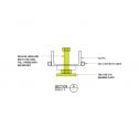 Leveling bolt detail for Precast Barrier Bolt Kit