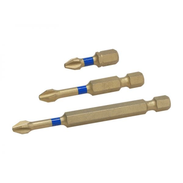 Phillips PH2 Ti-N Impact Driver Bits 10PK