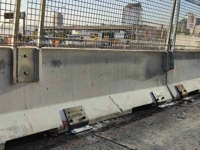 F-Shape Barrier Anchoring Plate