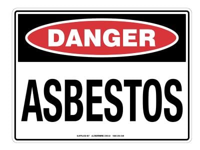 DANGER Asbestos Sign