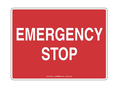 Emergency Stop Sign
