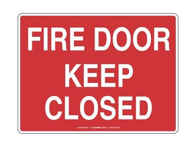 Fire Door Keep Closed Sign