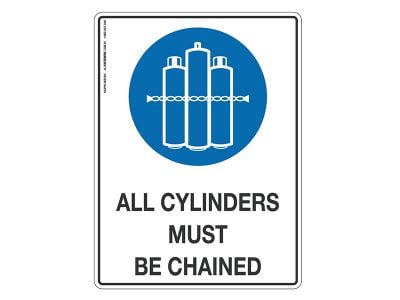 All Cylinders Must Be Changed - Mandatory Sign