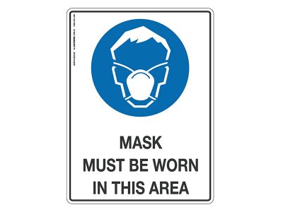 Mask Must Be Worn - Mandatory Sign