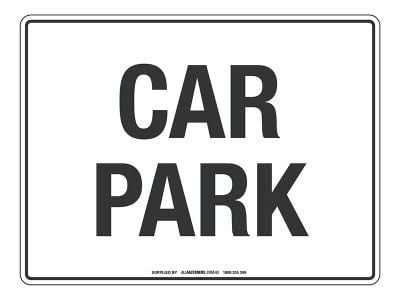 NOTICE Car Park Sign