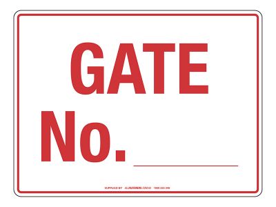 NOTICE Gate No Sign