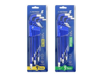 9PC Long Ball End Hex Key Sets