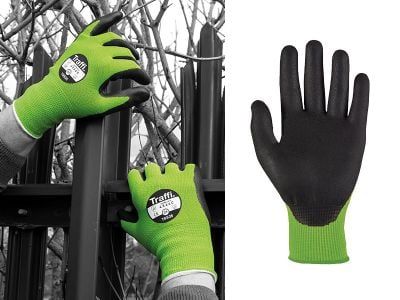 Traffi™ Cut Resistant Green Work Gloves Heavy Duty