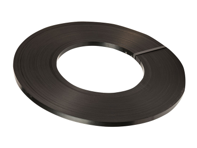 19mm x 0.5mm Steel Strapping Black 16kg Roll