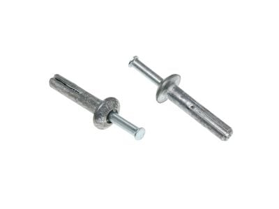 Metal Nail-In Anchor Zinc Mushroom Head