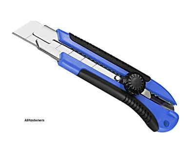 25mm Snap-Off Knife - Rubber Grip Screw Lock