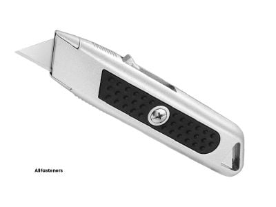 Trimming Knife - Rubber Grip Safety Auto Retracting 