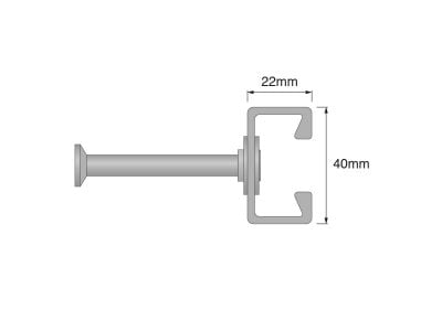 AC-G 40/22 Hot-Rolled Cast-In Anchor Channel, HDG