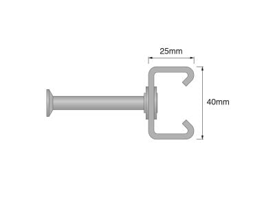 AC-G 40/25 Cold-Rolled Cast-In Anchor Channel, HDG