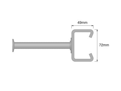 AC-G 72/49 Cold-Rolled Cast-In Anchor Channel, HDG