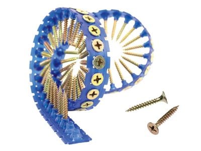 6g Collated Fine Thread Drywall Screws – Bugle Head Zinc Plated