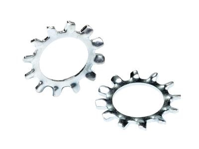 External Tooth Lock Washer (shakeproof) Zinc Plated Metric
