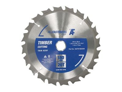 180mm 20T Timber Formwork Circular Saw Blade