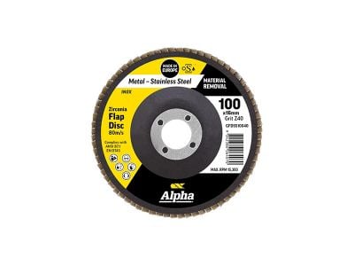 100mm (4") Flap Disc Type A Zirconia