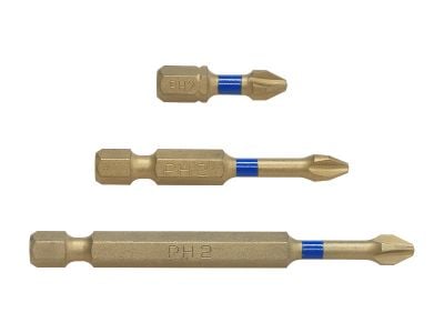 Phillips PH2 Ti-N Impact Driver Bits 10PK