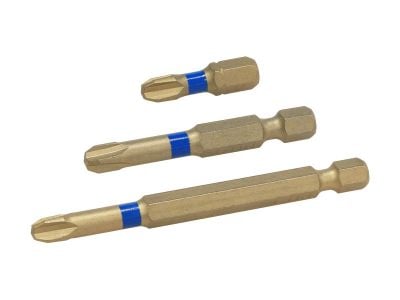 Phillips PH3 Ti-N Impact Driver Bits 10PK