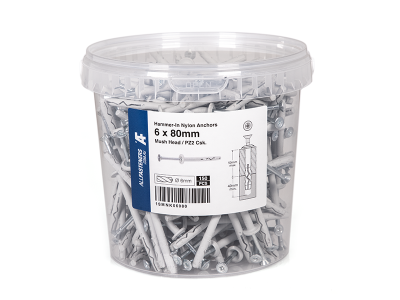 Hammer-In Nylon Anchors Mushroom Head