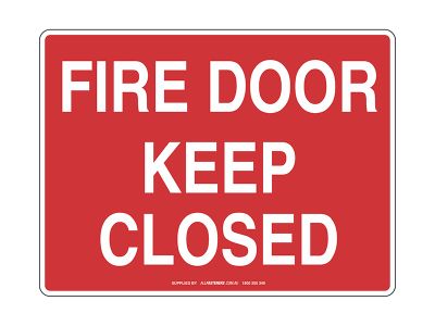Fire Door Keep Closed Sign