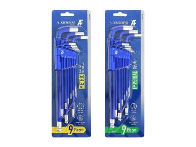 9PC Long Ball End Hex Key Sets