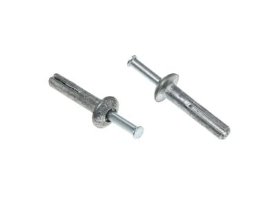 Metal Nail-In Anchor Zinc Mushroom Head