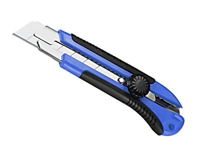 25mm Snap-Off Knife - Rubber Grip Screw Lock