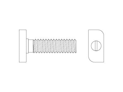 TB2-G 28/15 Hammer Head T-Bolt (HDG, Class 8.8)