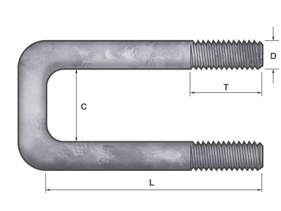 Square U-Bolt Anchors