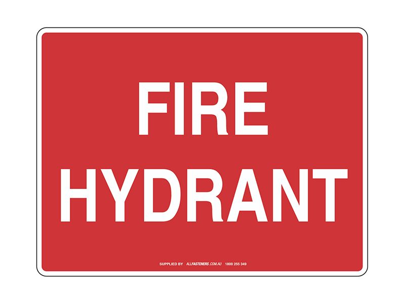 Fire Hydrant Sign