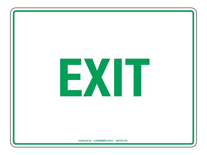 NOTICE Exit Sign