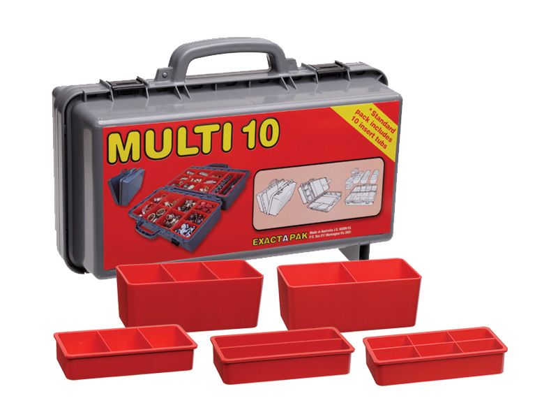 Exactapak Multi 10 Compartment Storage Case