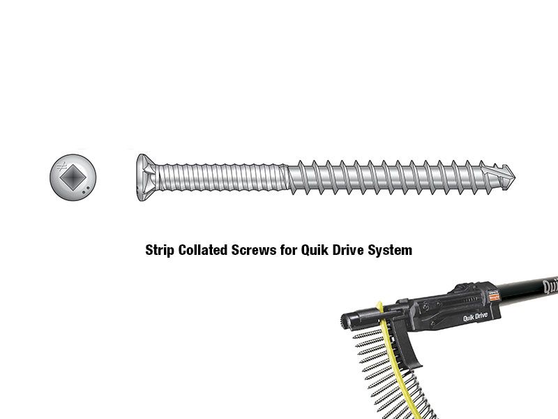 Quik Drive Screws Hardwood Decking to Hardwood Joists DHSD