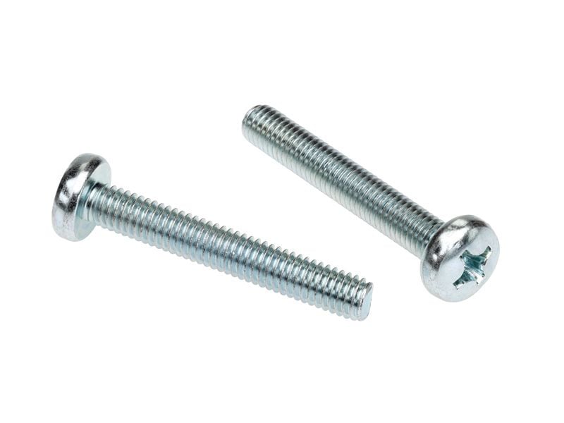 Pan Head Metal Thread Zinc Metric Phillips Drive