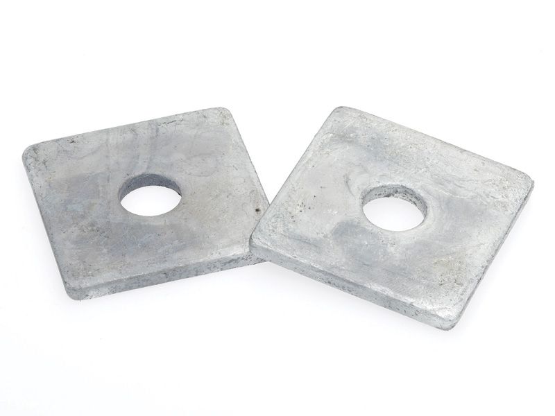 Square Flat Washer HDG Metric Hole