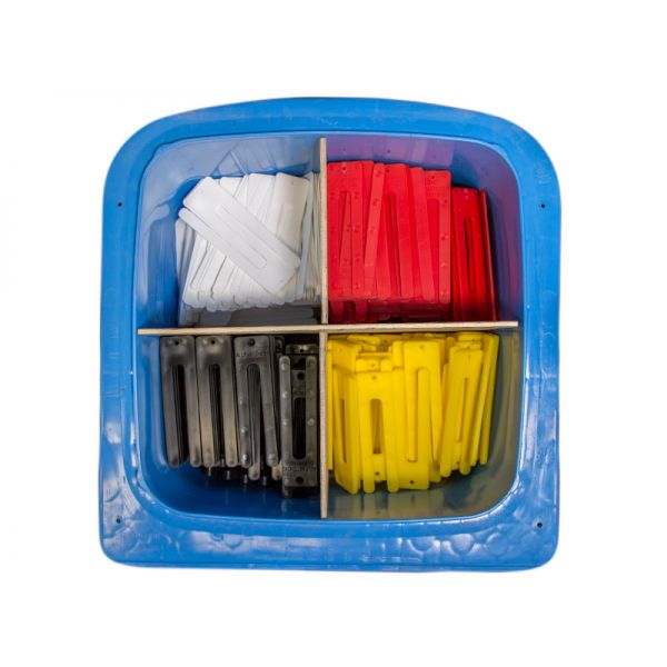 140mm x 40mm 80L Mixed Horseshoe Packer Bins