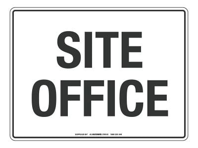 NOTICE Site Office Sign