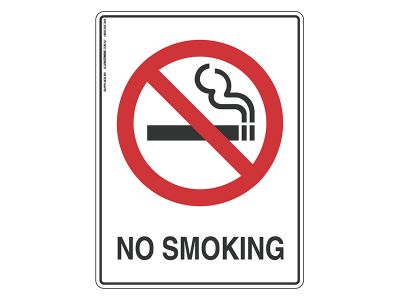 No Smoking - Prohibit Sign